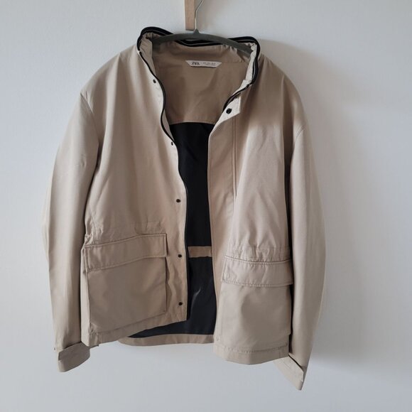 ZARA Rain Jacket, sz.US Large - Picture 3 of 8